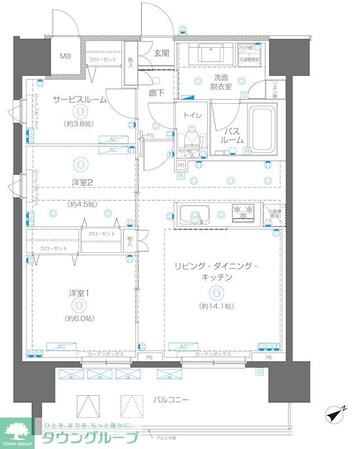 アルファレジデンシア南千住の物件間取画像